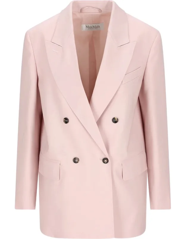 Button Double-breasted Blazer