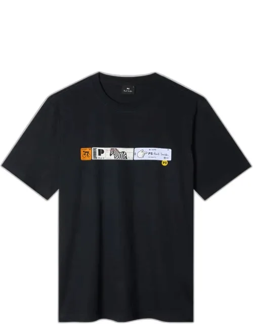 'tickets' Print T-shirt