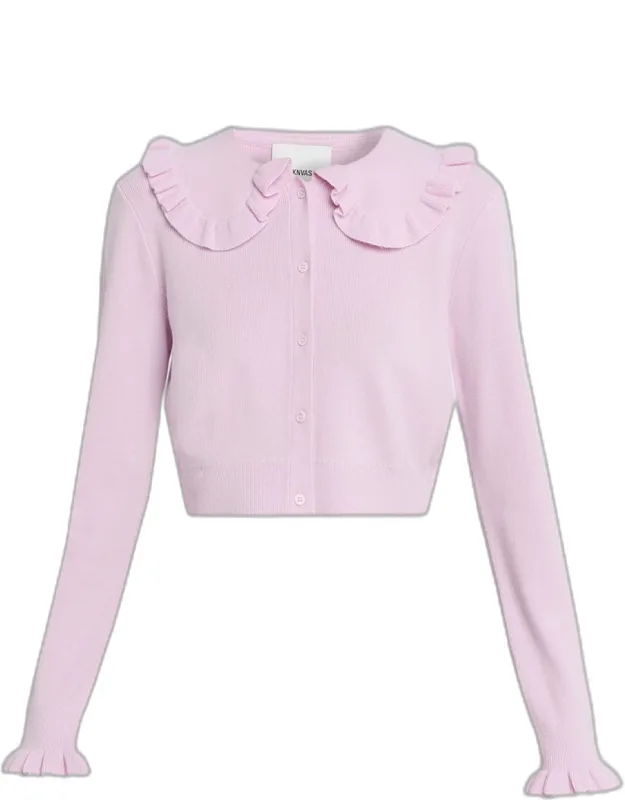 Ruffle-trim Cardigan