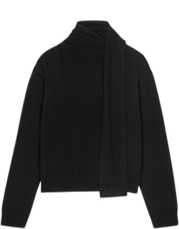 Cortina Wool-cashmere Scarf Sweater