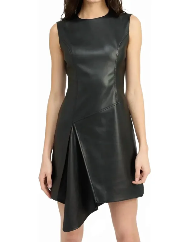 Mya Leather Mini Dress