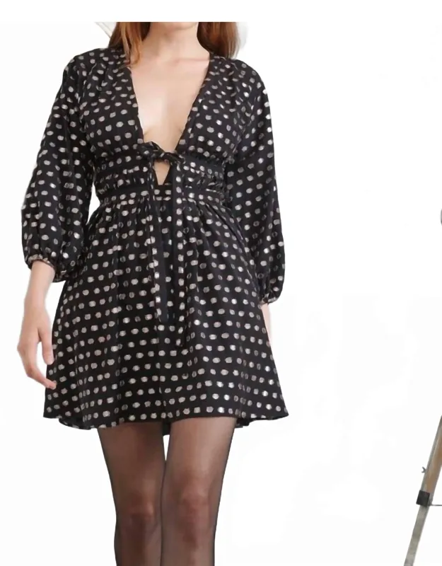 V-neck Mini Dress
