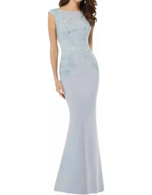 Bateau Neckline Formal Dress