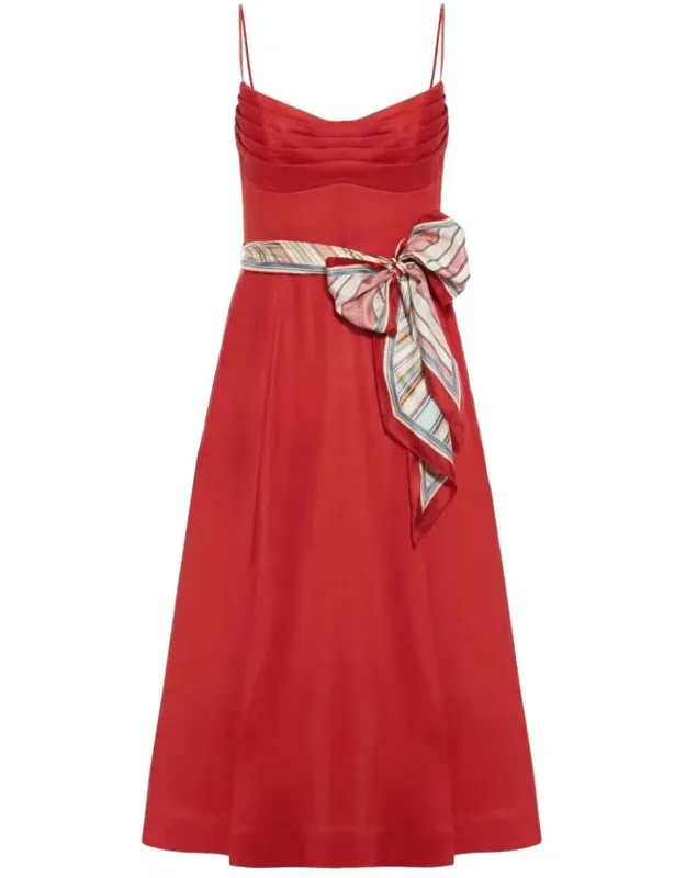 Rebellion Tuck Midi Dress