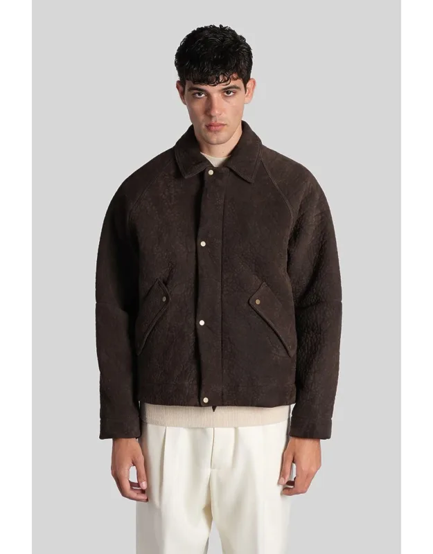 Jacket With Collar And Long Sleeves