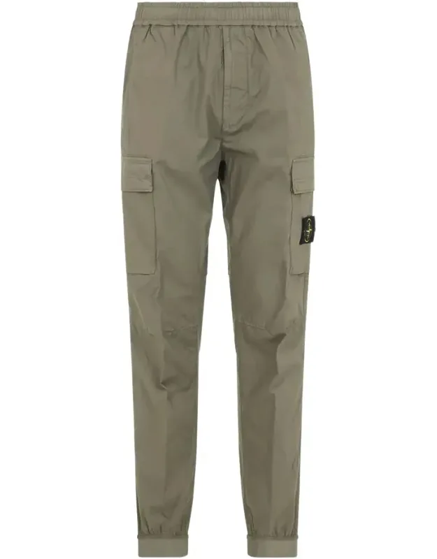 Pant With Cargo Pockets And Elasticated Waistband