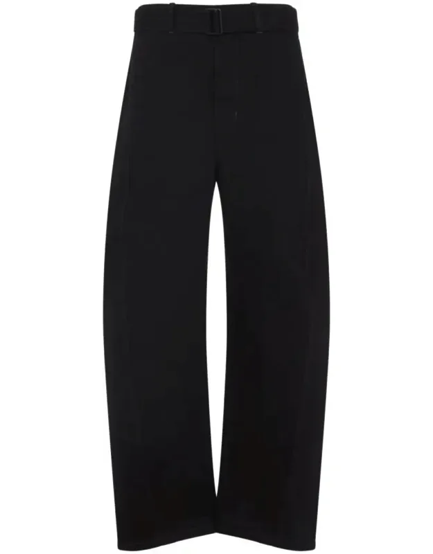 Lemaire Twisted Belted Pants With Detachable Tonal Belt And Twisted Stitching