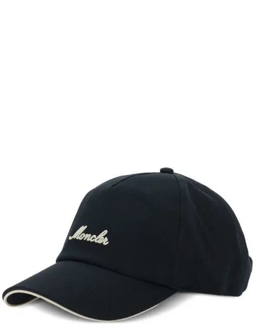 Logo Baseball Cap With Curved Peak And Adjustable Strap