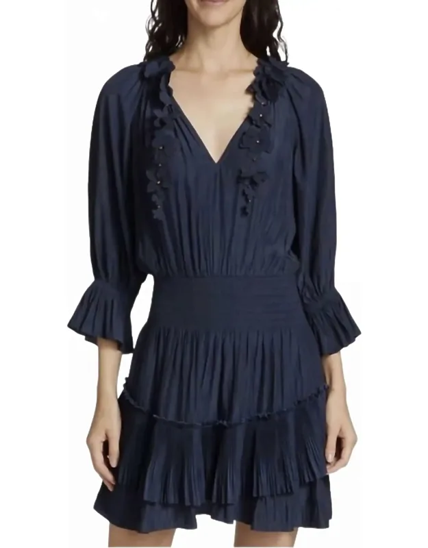 Pleated Mini Dress