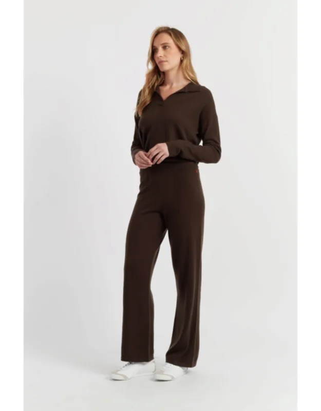 Wool-cashmere Wide-leg Track Pants