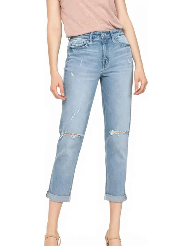 Erika Stretch Mom Jeans