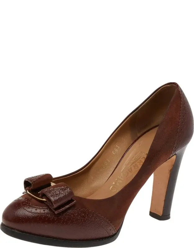 Leather Vara Bow Pump