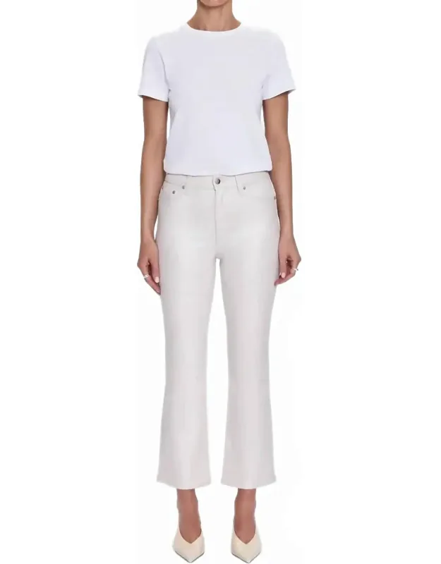 High Rise Cropped Bootcut Jeans
