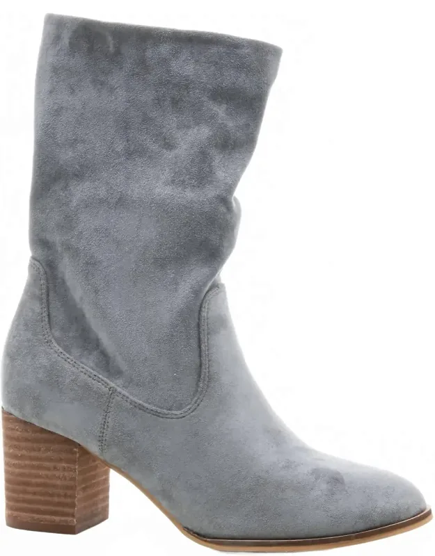 Wicked Slouch Ankle Faux Suede Boots