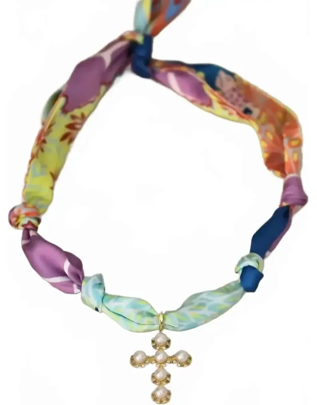 Garden Scarf Necklace