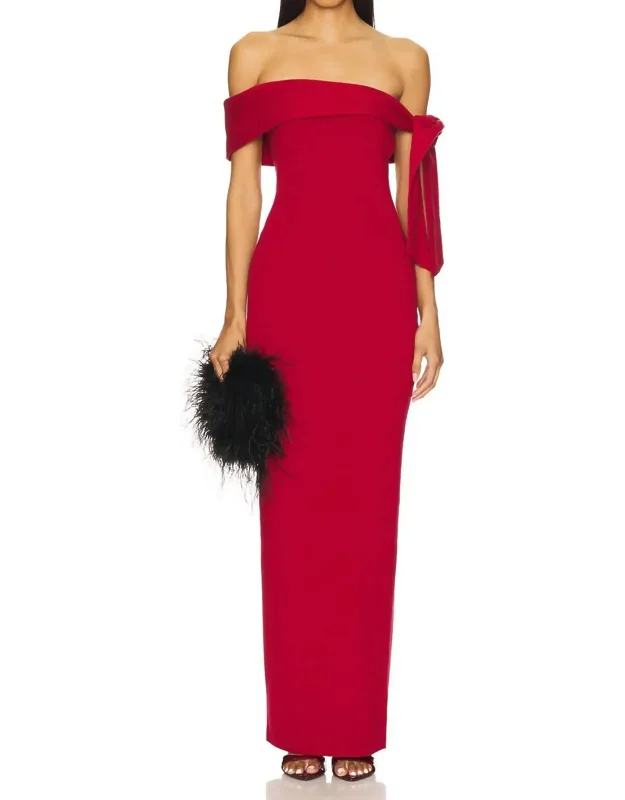 Off Shoulder Maxi Dress