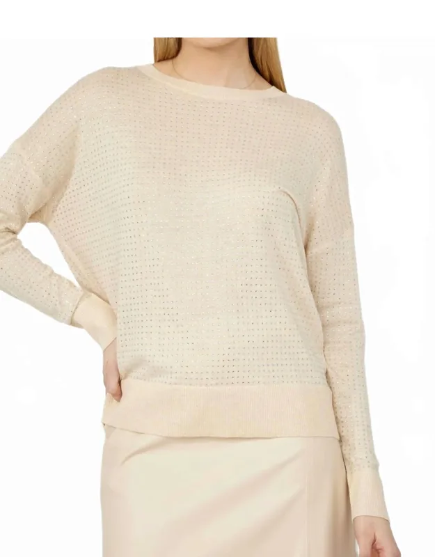 Bling Embellished Casual Pullover