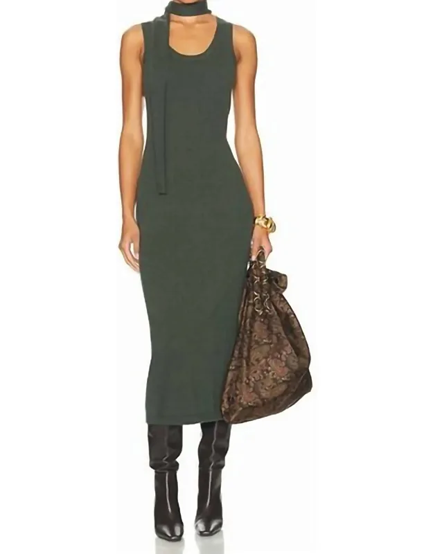 Scarf Tank Midi Dress