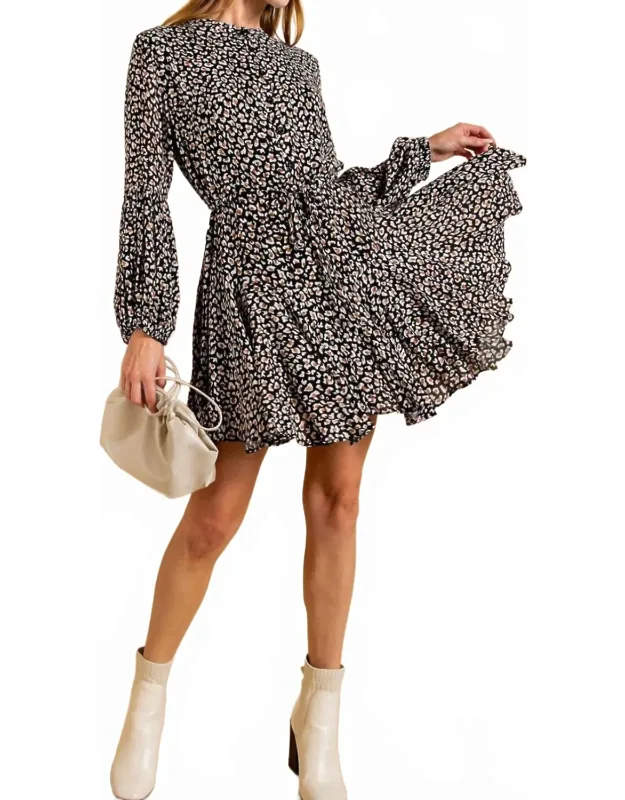 Knee Length Chiffon Dress