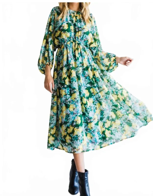 Mille-feuille Midi Dress