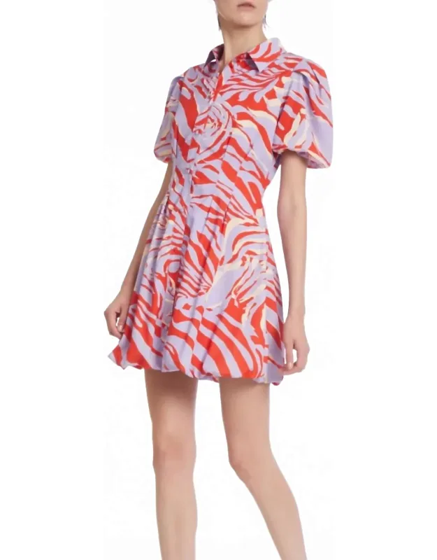Zebra Fit & Flare Dress