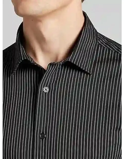 Big & Tall Chillflex Slim Fit Pin Stripe Button-up Shirt