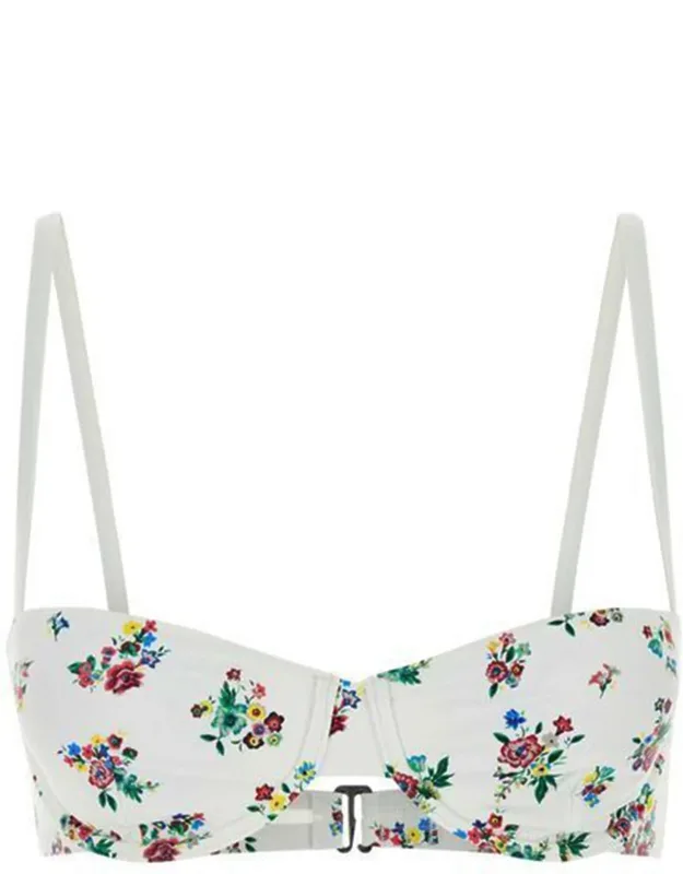 Floral Print Bikini Top