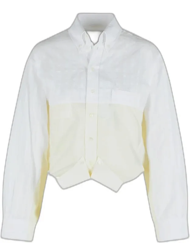 Mirror Effect Cotton Poplin Shirt