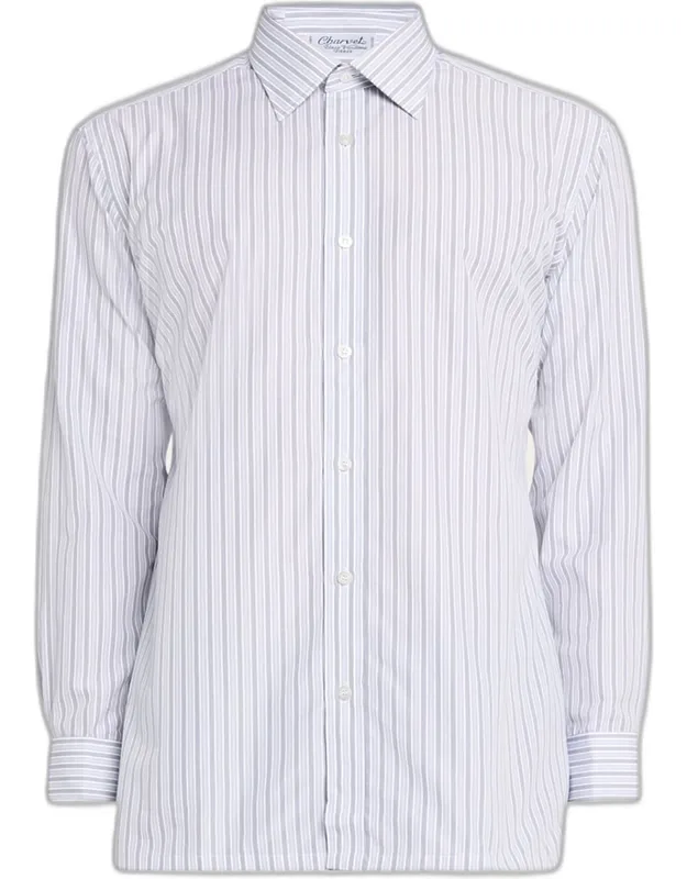 Cotton Multi-stripe Sport Shirt