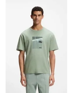 Tennis Artwork T-shirt In Pima Cotton