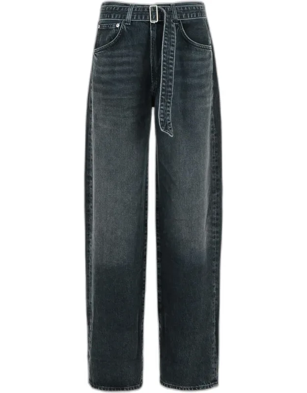 Cuffed Cotton Jeans