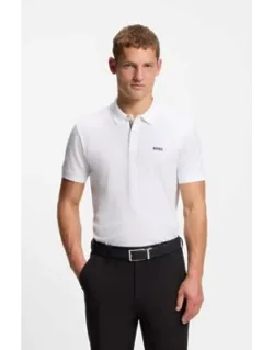 Printed Polo Shirt In Cotton Piqué
