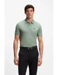 Printed Polo Shirt In Cotton Piqué