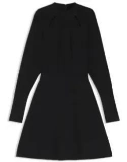 Skater-style Dress With Lace-stitch Detailing