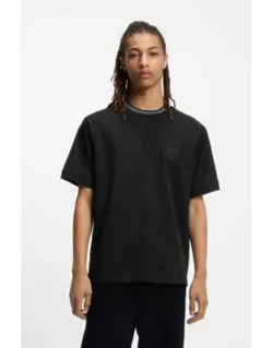 Cotton-blend T-shirt With Drop-needle Stripe