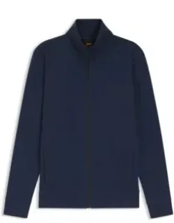 Cotton-jersey Jacket With Logo Badge