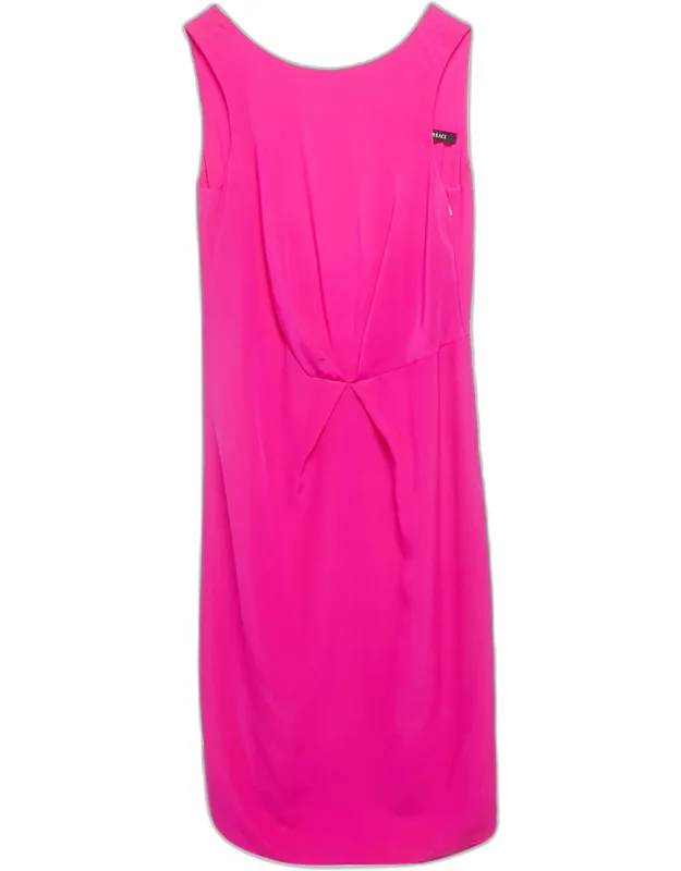 Silk Back Key Hole Mini Dress