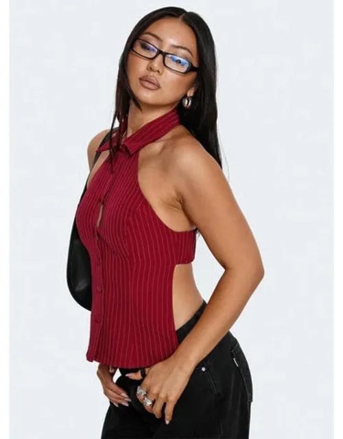 Backless Collared Top