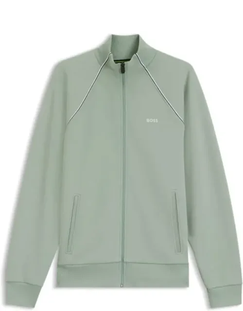 Contrast-piping Sweatshirt