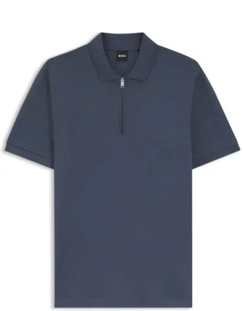Zip-placket Polo Shirt