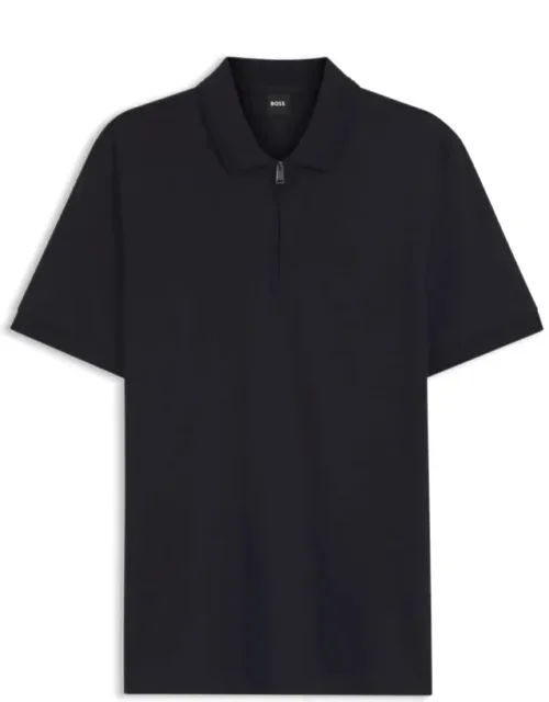 Zip-placket Polo Shirt