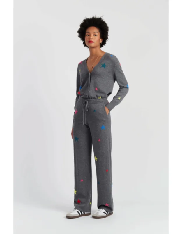 Wool-cashmere Star Track Pants