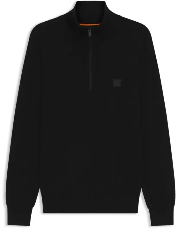 Cotton-cashmere Zip-neck Sweater