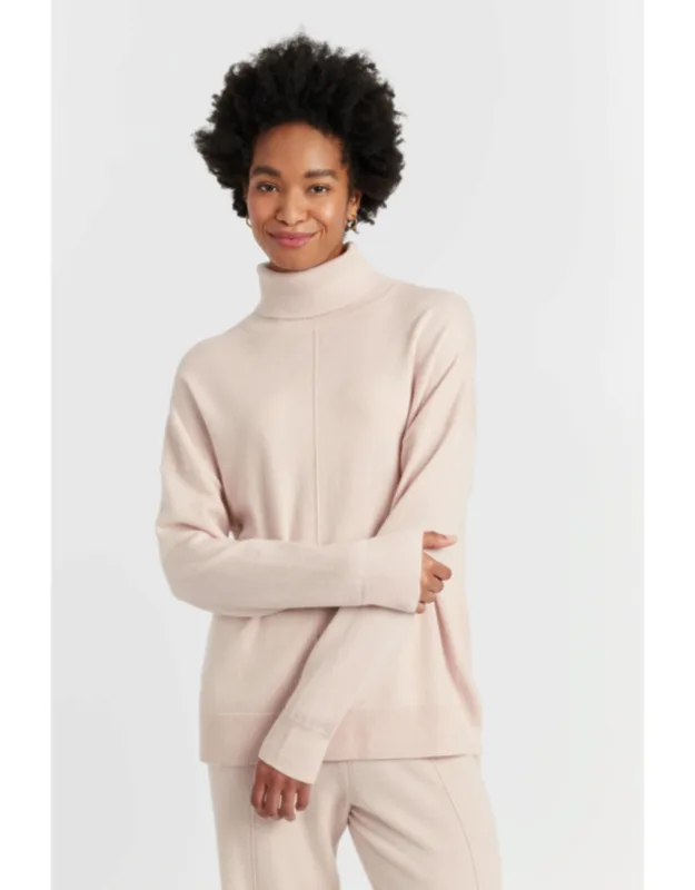 Wool-cashmere Relaxed Rollneck Sweater
