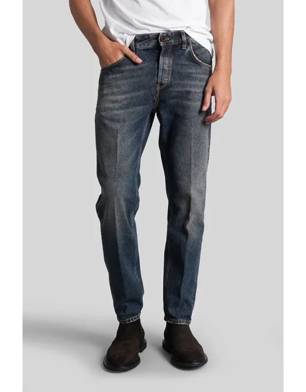 Pt Torino Aw0210 Jeans, Zip And Button Closure, Five Pockets
