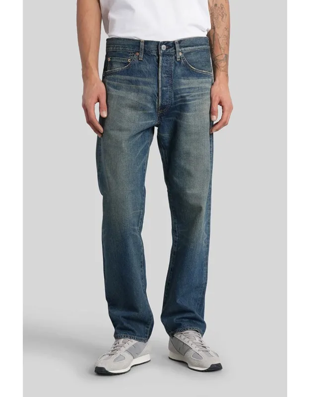 Junya Watanabe Jeans, Zip And Button Closure, Belt Loops, Five Pockets, Back Patch Logo, Sandblasted, 100% Cotton, Made In Japan
