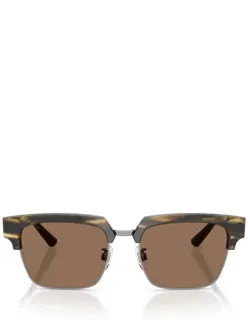 Dolce & Gabbana Eyewear Sunglasses Dg4522 306373 Striped Brown Metal/acetate Italy