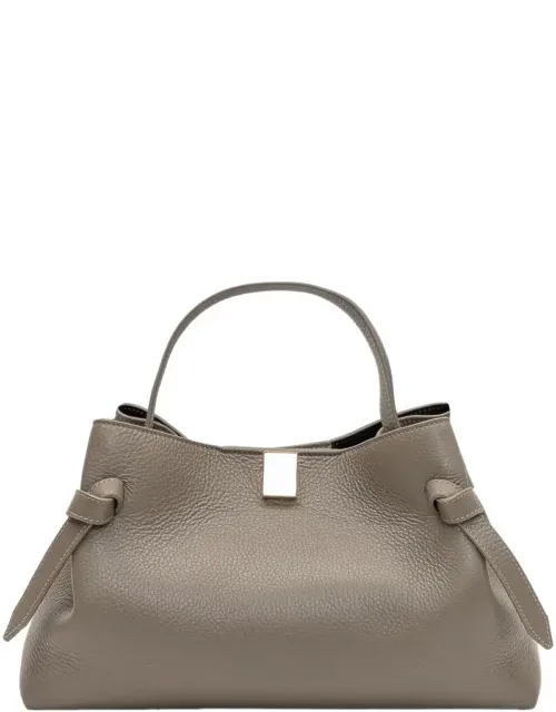 Hammered Leather Hand Bag With Year Details