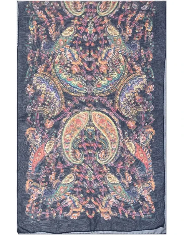 Scarf With Paisley Pattern