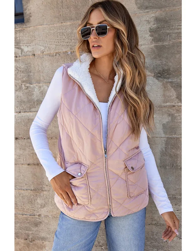 Fleece Lined Quilted Vests